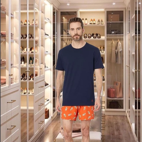 Polo Ralph Lauren Mens Navy  Sleep Shirt/ Boxer Set~LRG - Picture 3 of 3